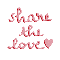 leavesandcloudsshop love pink rose share Sticker
