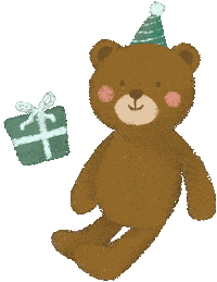 Christmas Teddy Sticker