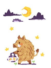 Cutout Boar Sticker