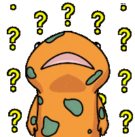 Confused Salamander Sticker