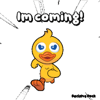 Duck Coming Sticker by VeeFriends