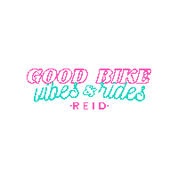 Bicycling Good Vibes Sticker by Reid