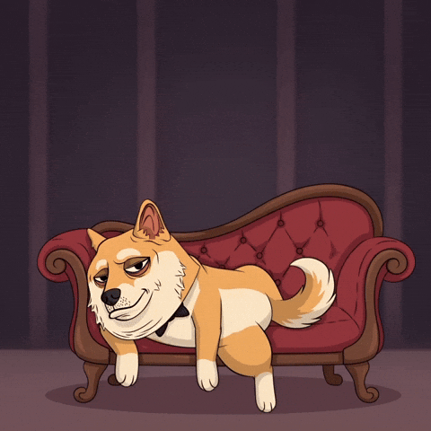 Shiba Inu Fainting GIF by Doge Pound