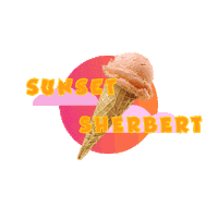 Sherbert Sticker by commcan