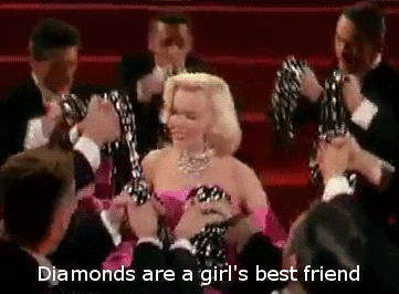 diamonds are a girls best friend GIF