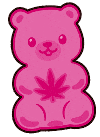 Gummy Bear Cannabis Sticker by Mr. Pink