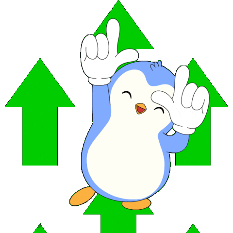 Crypto Arrow Sticker by Pudgy Penguins