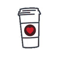 thekindbean love heart coffee tasty Sticker