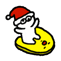 xindy_ christmas winter santa swim Sticker