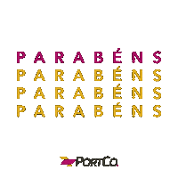 Parabens Sticker by PortCo. Transp Internacionais