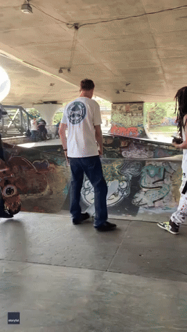 Tony Hawk Makes Surprise Visit to Skate Park in Medellin