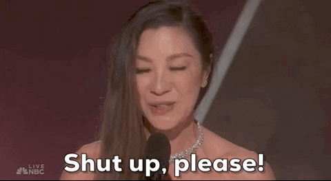 Shut Your Mouth GIF by Golden Globes