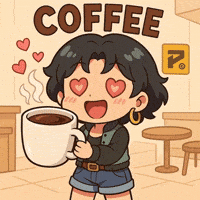 Coffee Time Hearts GIF by Persona