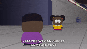 token black hallway GIF by South Park 