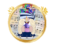 Happy Birthday Gnome Sticker