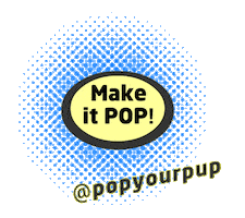 pop art love Sticker by Pop Your Pup!™