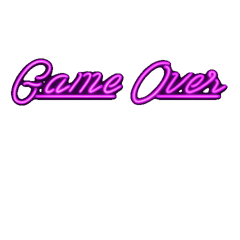 artcoline giphyupload game over Sticker