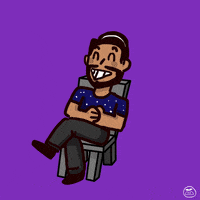 happy chair GIF by JenChibi