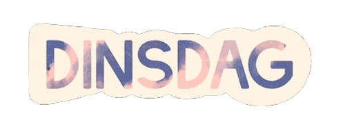 Dinsdag Sticker