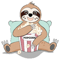 Coffee Break Popcorn Sticker by pokkasg