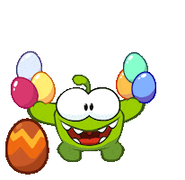 Happy Dance Sticker by Om Nom