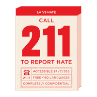 LAvsHate california la los angeles respect Sticker