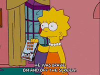 lisa simpson walking GIF