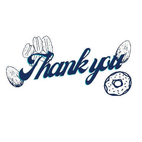 Thanks Thank You Sticker by Kinetic Kitchen