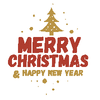 Merry Christmas Words Sticker