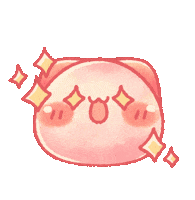 TONESHIEEE pink orange sparkle spa Sticker