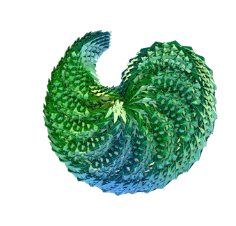3d swirling STICKER by Midsummerish