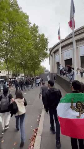 Police Disperse Protest at Iranian Embassy in Paris