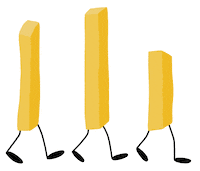 French Fries Fun Sticker by Daniela Nachtigall