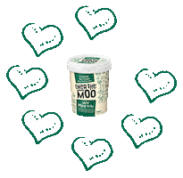 dairy free ice cream Sticker by Over The Moo