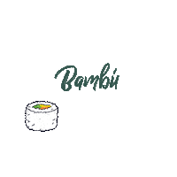 BambuSushibarLeon summer fire bar comida Sticker