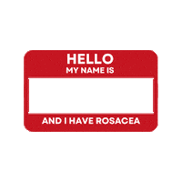 talontedlex rosacea red face skin positivity real skin Sticker