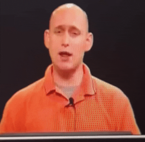 txiqs man talking talk bald GIF