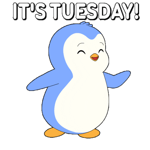 Tuesday Morning Penguin Sticker by Pudgy Penguins