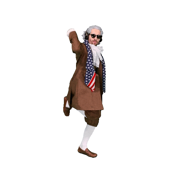 Founding Father Dancing Sticker