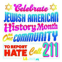 Los Angeles Jewish Sticker by LA vs. Hate