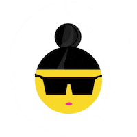illustratedbyeurie emoji spin boss shade Sticker
