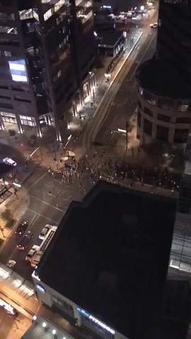 George Floyd Protesters March Through Downtown Phoenix During Late Night Rally