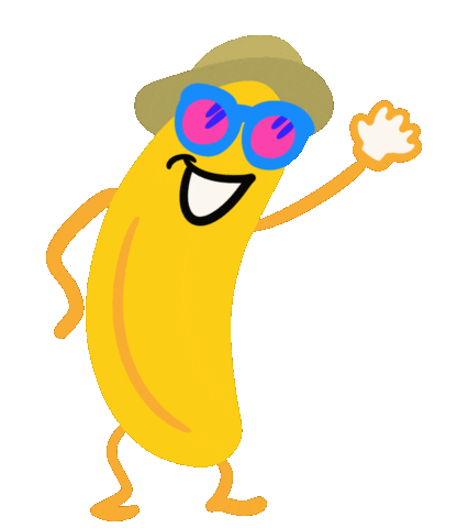 Banana Hawaii Sticker by ERICA824