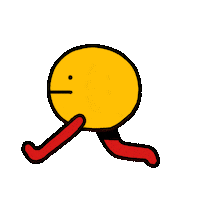esterrossi_gif running character bounce blob Sticker