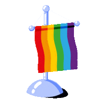 prideworks love rainbow celebrate work Sticker