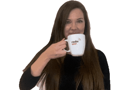 RadioVest giphyupload drink mug kaffee Sticker