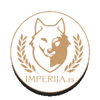 imperija logo vuk imperijars imperija Sticker