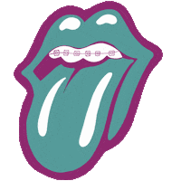 Tongue Teeth Sticker