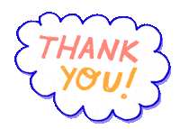Thanks Thank You Sticker by Steph Stilwell