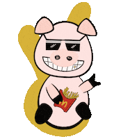 Coolpig Yes Sticker
